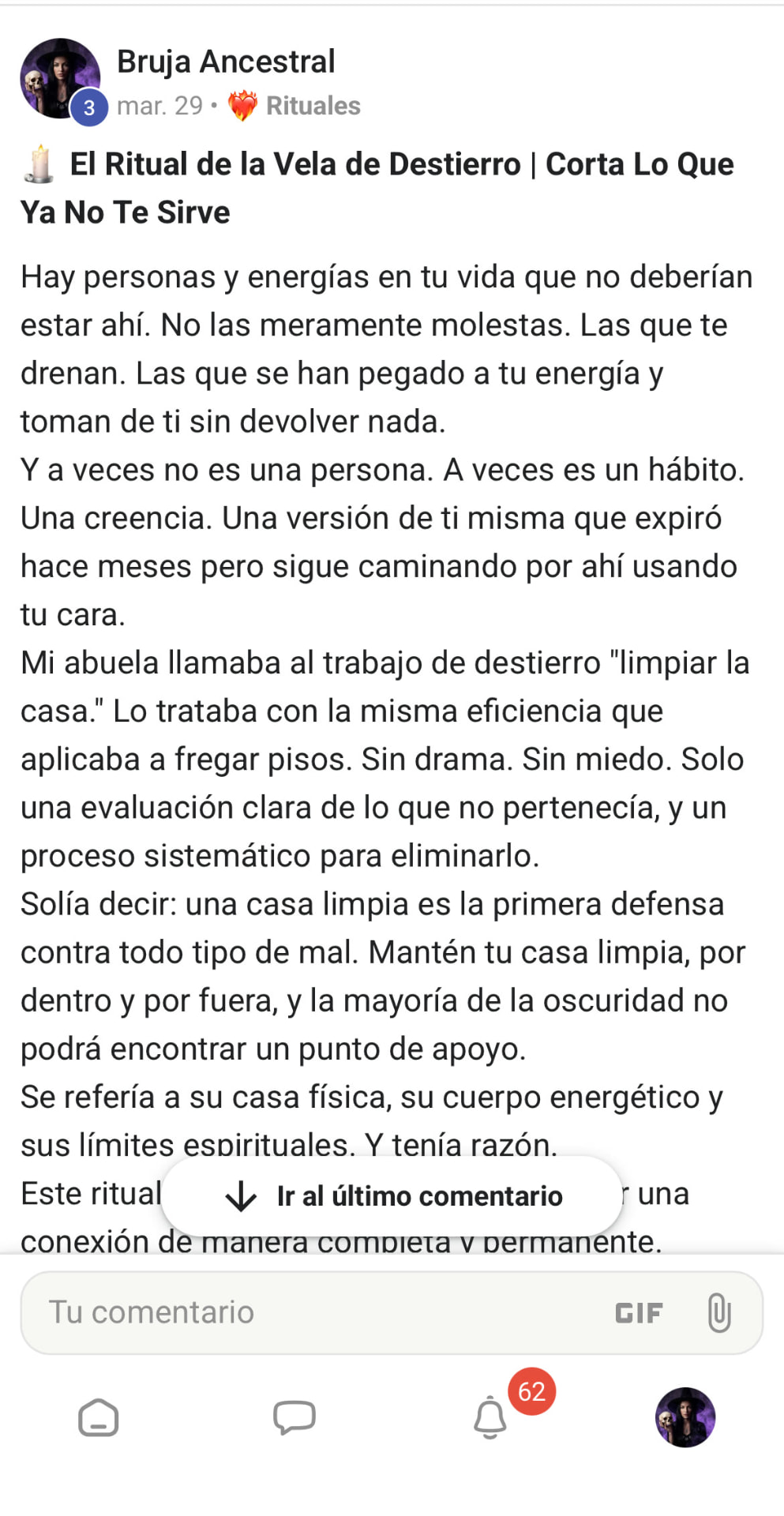 Captura real del muro de El Círculo